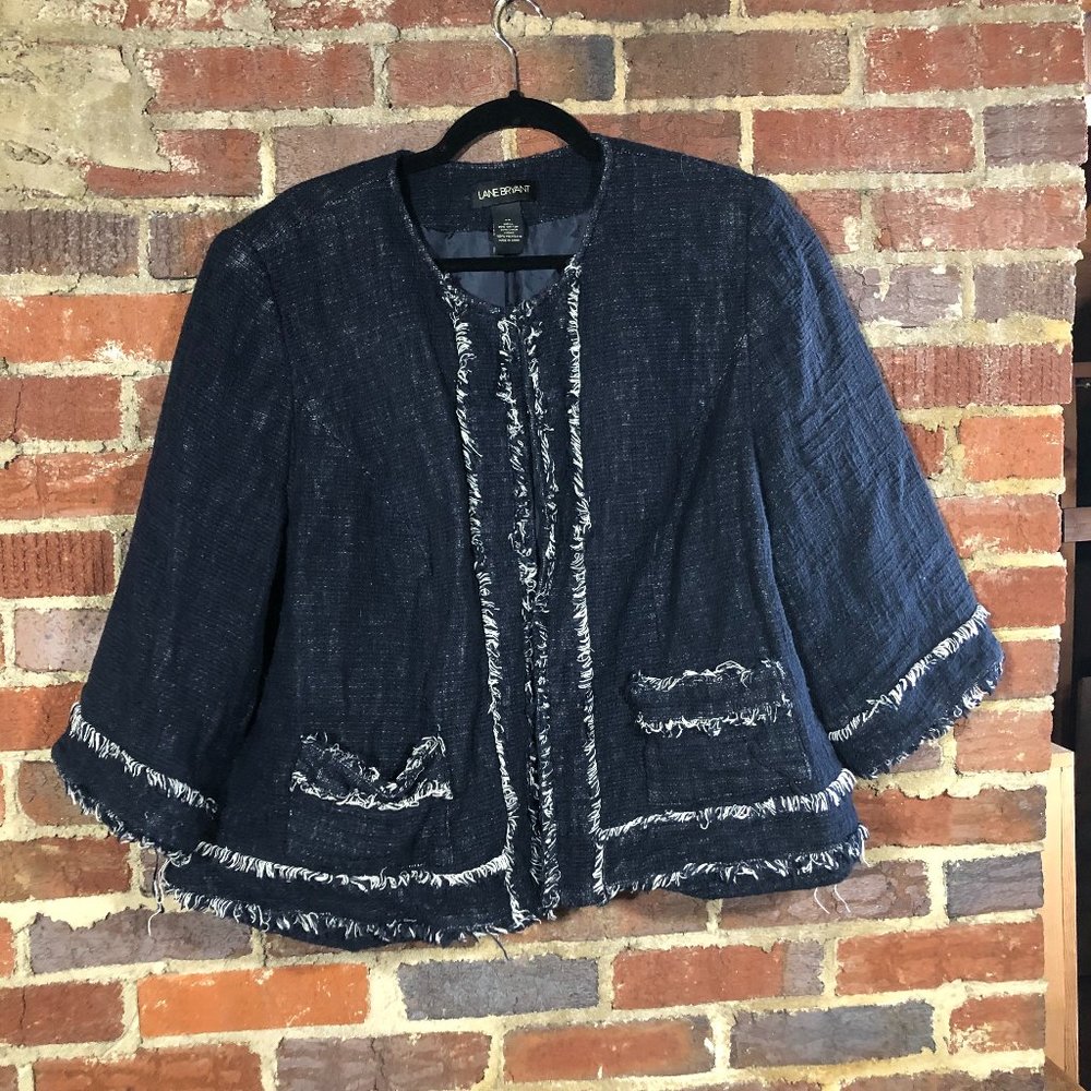 ❤️   4/$20 Lane Bryant - 28 -Chambray blazer
